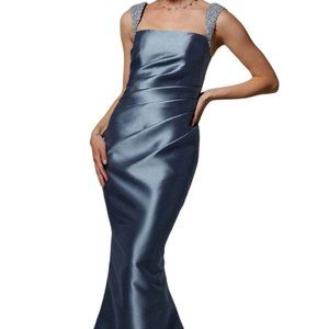 MGNY by Mori Lee 72925SC Evening Dresses Slate Size 4 and 6